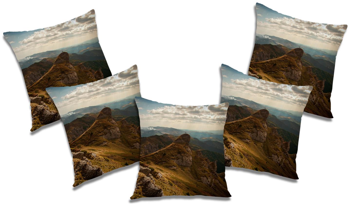 

RADANYA 3D Printed Cushion Cover with Filler (Set of 5) 20x20 inch