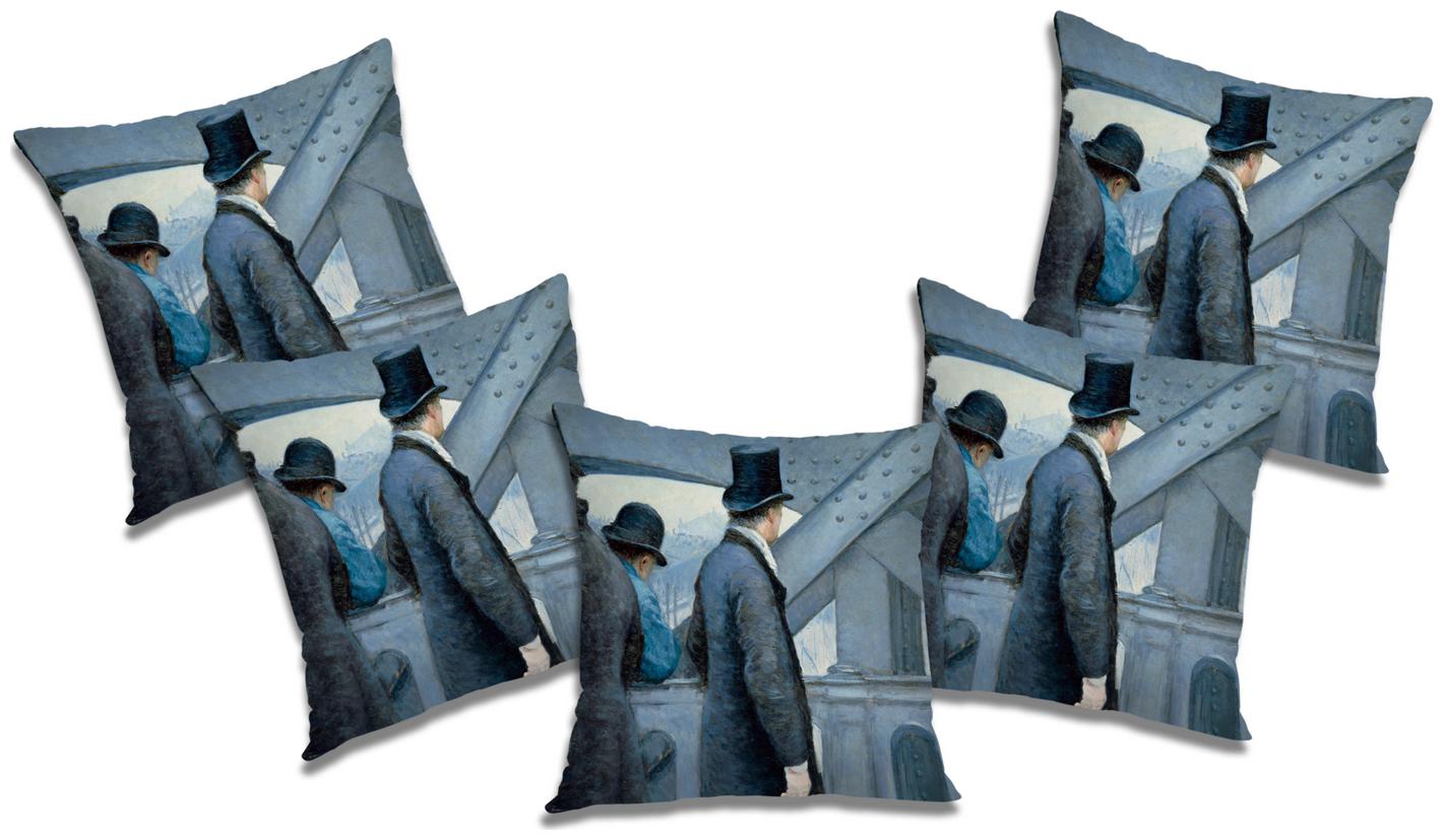 

RADANYA 3D Printed Cushion Cover with Filler (Set of 5) 20x20 inch