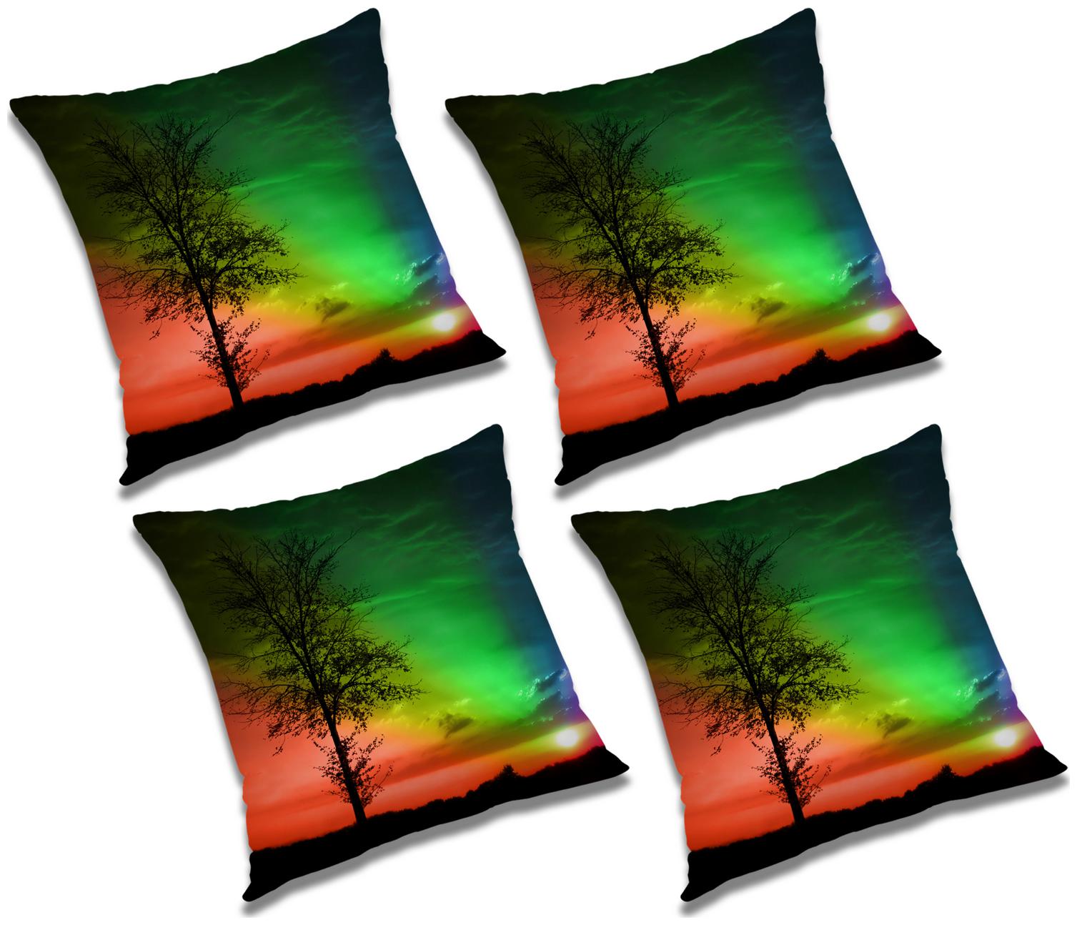 

RADANYA 3D Printed Cushion Cover (Set of 4) 16x16 inch