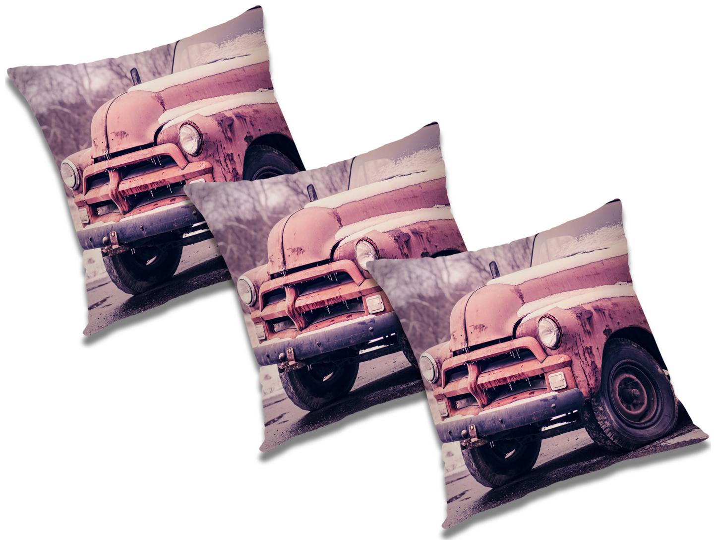 

RADANYA 3D Printed Cushion Cover with Filler (Set of 3) 20x20 inch