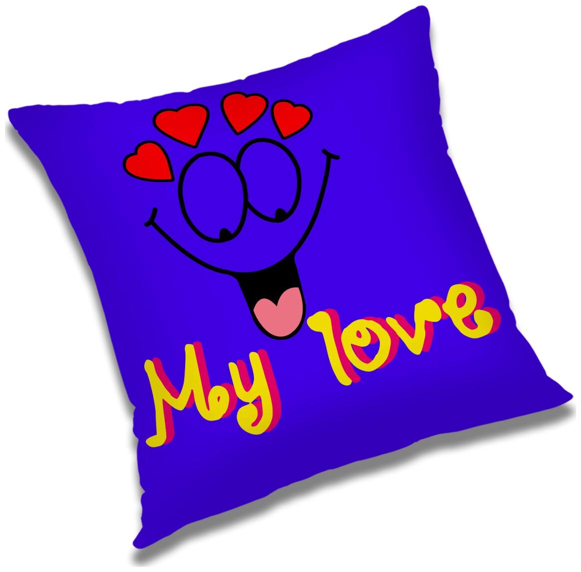 

RADANYA 3d printed Polyester Blue Cushion Cover ( Large Pack of 1 )
