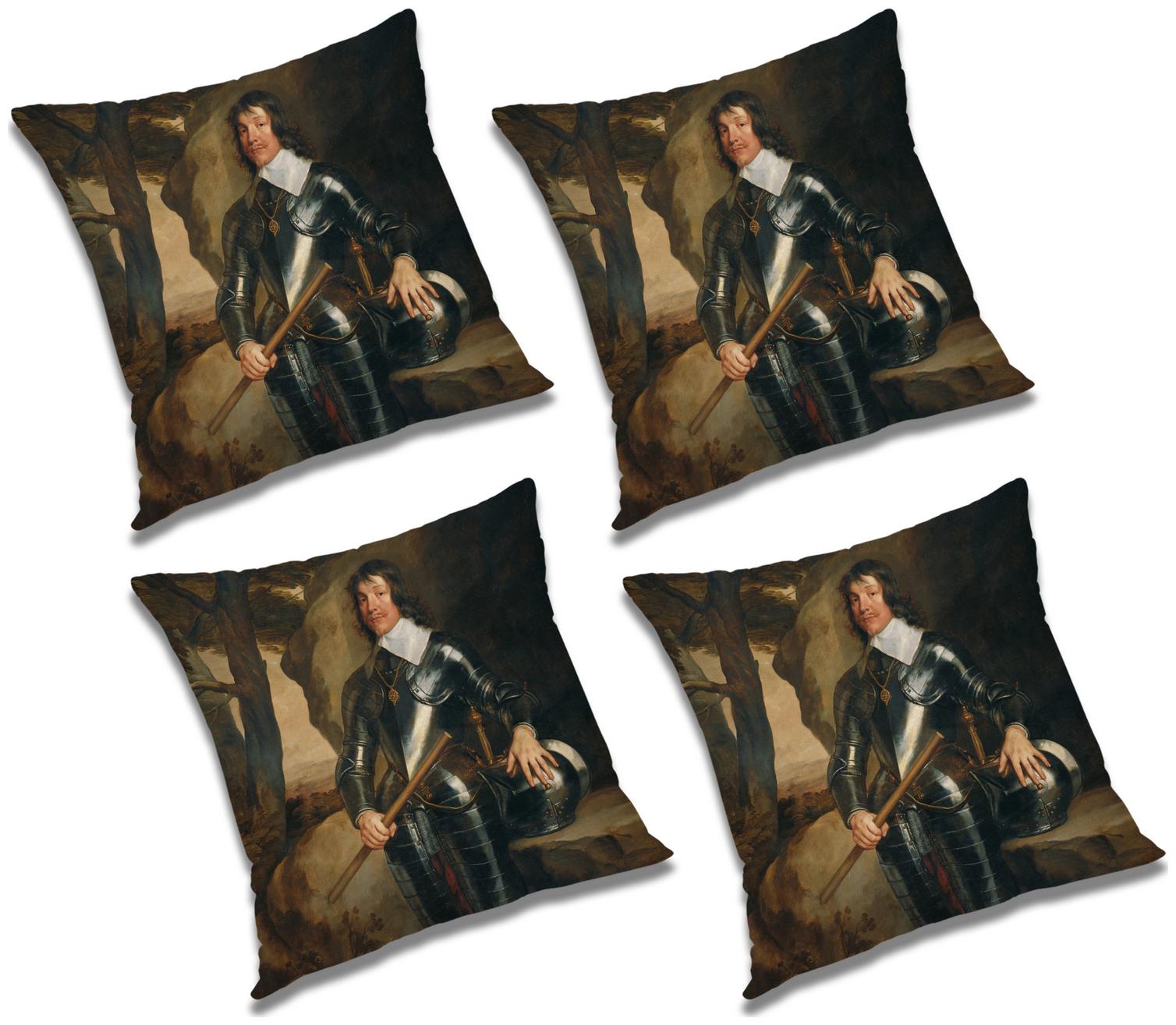 

RADANYA 3D Printed Cushion Cover with Filler (Set of 4) 12X12 inch