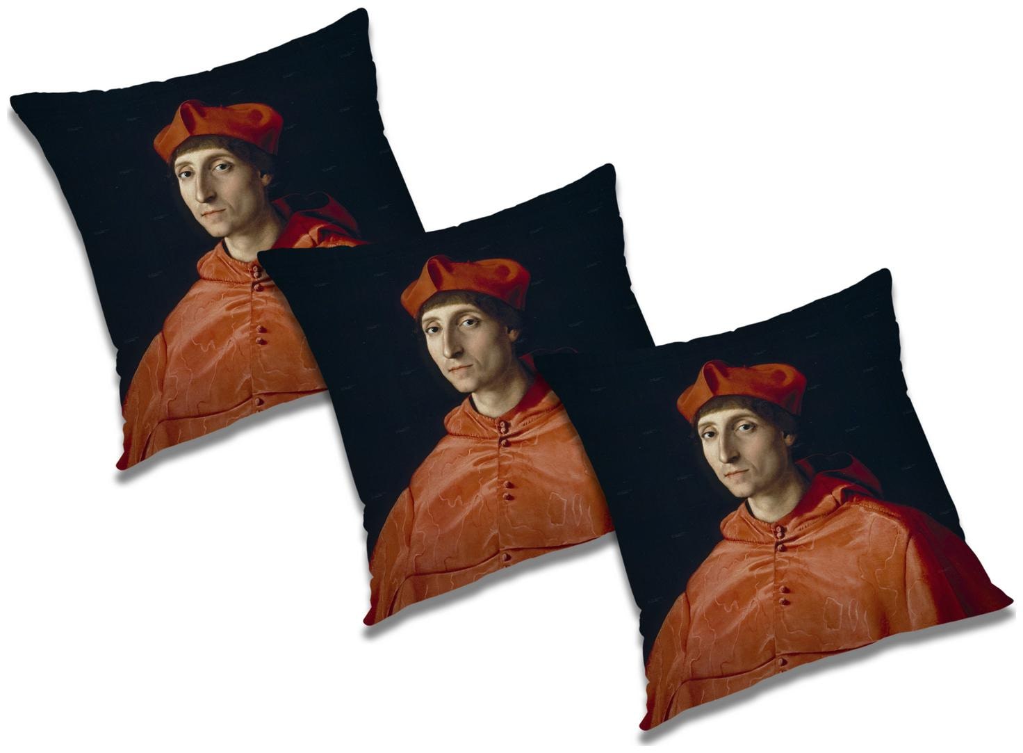 

RADANYA 3d printed Polyester White Cushion Cover ( Extra large Pack of 3 )