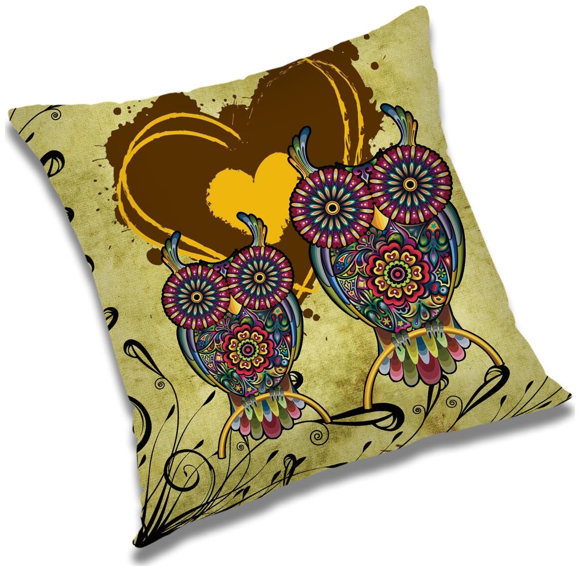 

RADANYA 3D Printed Cushion Cover with Filler Set 20x20 inch