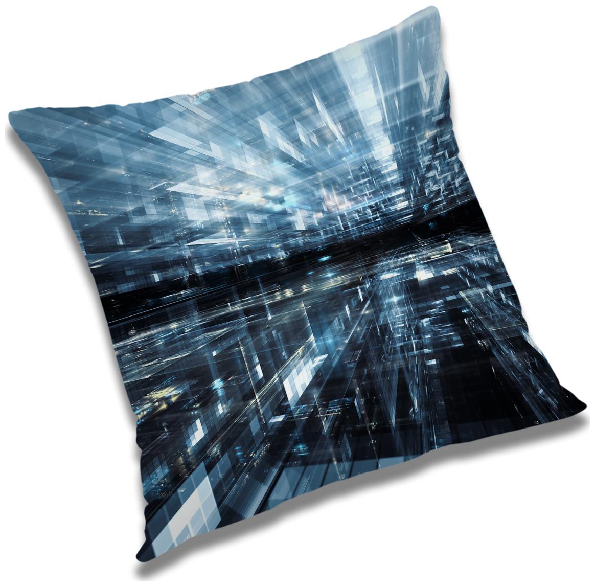 

RADANYA Abstract Cushion Cover with Filler Set 12X12 inch