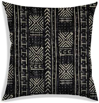 RADANYA Abstract Polyester Black Cushion Cover ( Small , Pack of 1 )