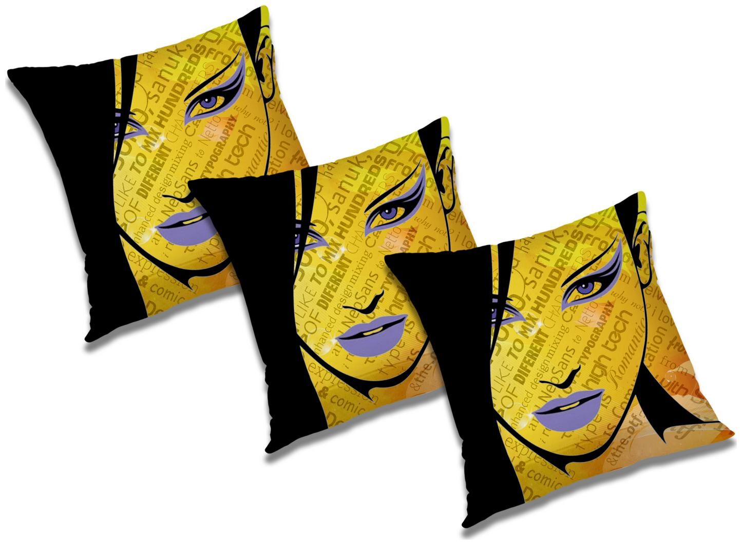 

RADANYA Abstract Cushion Cover (Set of 3) 12X12 inch