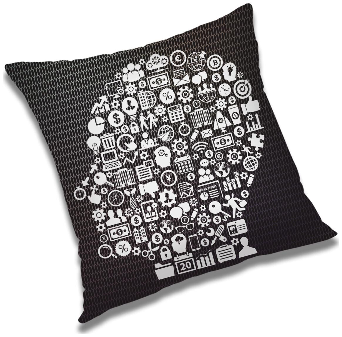 

RADANYA Abstract Cushion Cover with Filler Set 12X12 inch