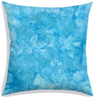 RADANYA Abstract Polyester Blue Cushion Cover ( Small , Pack of 1 )