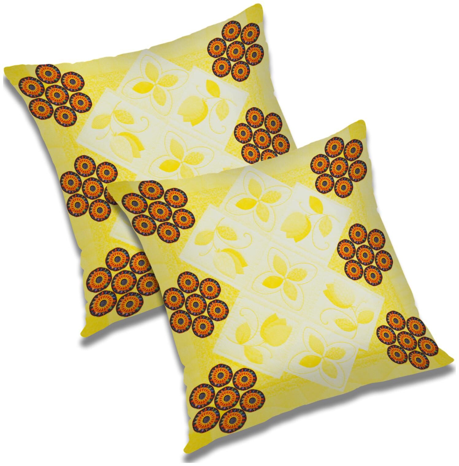 

RADANYA Abstract Cushion Cover with Filler Set 18x18 inch
