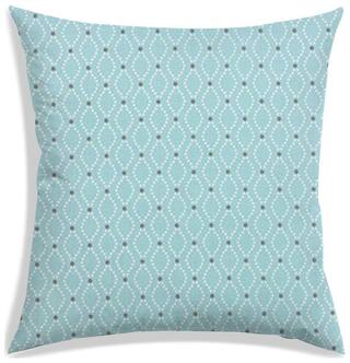 RADANYA Abstract Polyester Blue Cushion Cover ( Large , Pack of 1 )