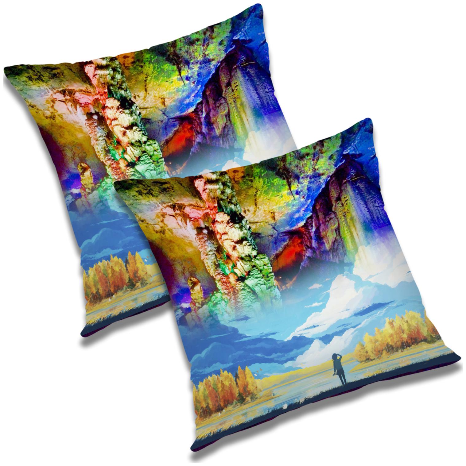 

RADANYA Abstract Cushion Cover 12X12 inch