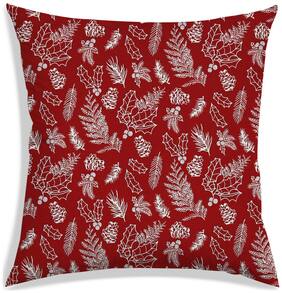 RADANYA Abstract Polyester Maroon Cushion Cover ( Small , Pack of 1 )