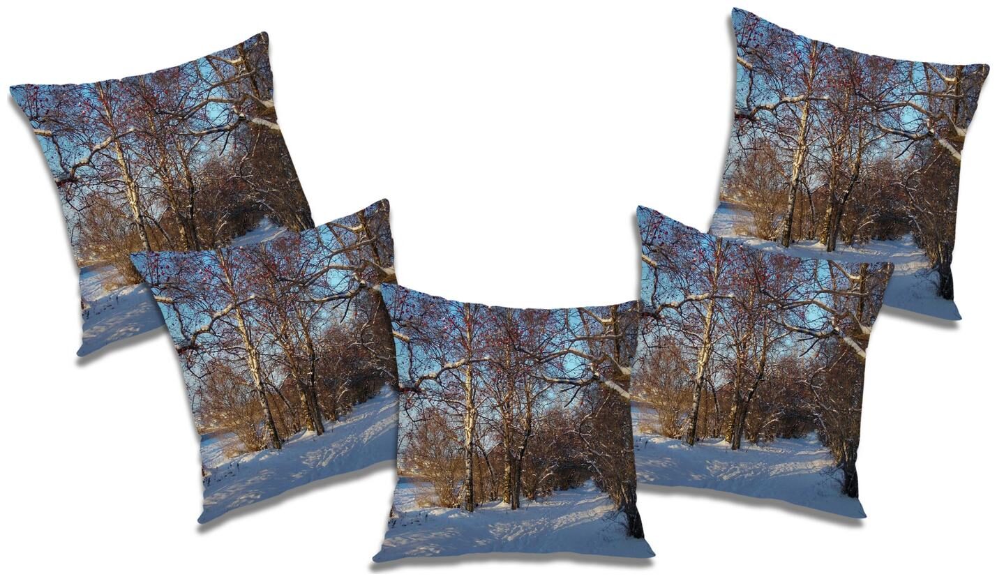 

RADANYA Abstract Cushion Cover with Filler (Set of 5) 18x18 inch