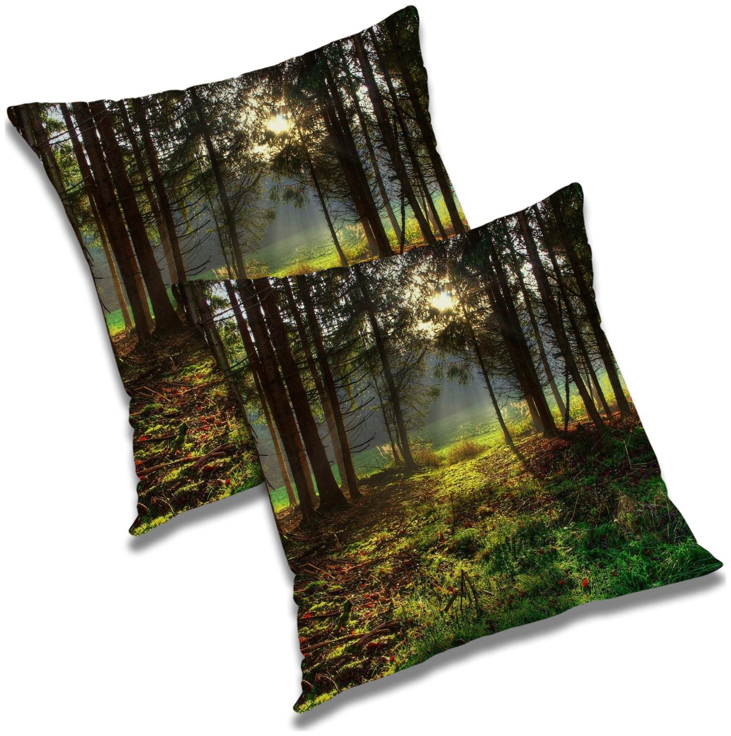 

RADANYA Abstract Cushion Cover with Filler (Set of 2) 18x18 inch