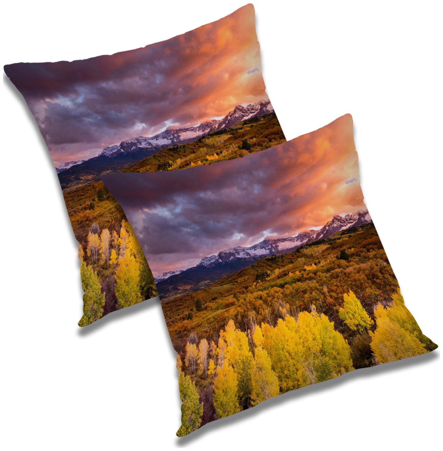 

RADANYA Abstract Cushion Cover with Filler (Set of 2) 16x16 inch