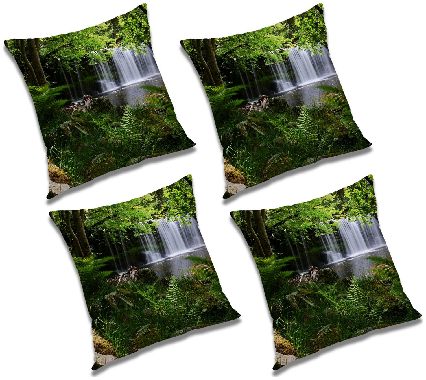

RADANYA Abstract Cushion Cover with Filler (Set of 4) 18x18 inch
