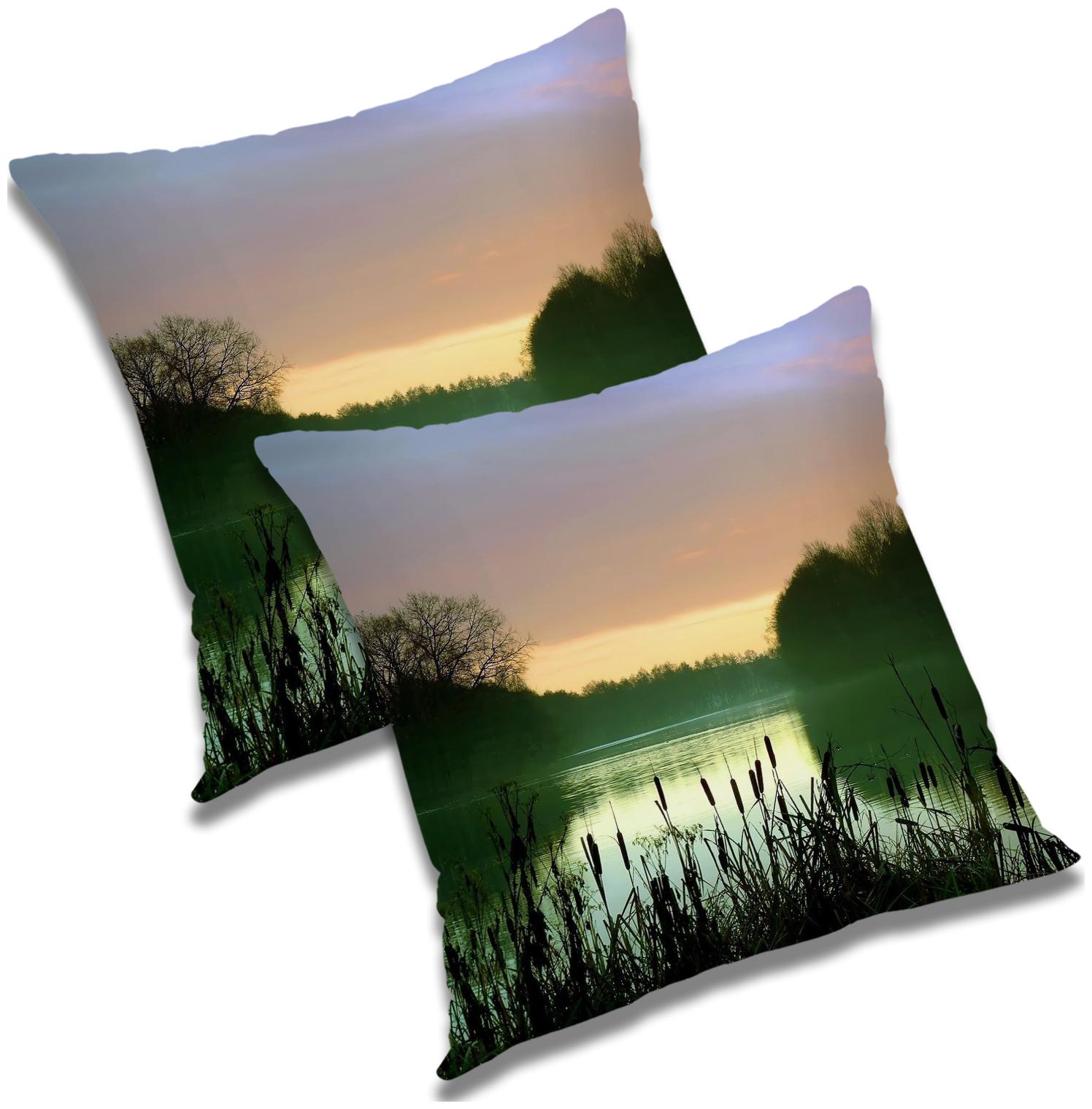 

RADANYA Abstract Cushion Cover with Filler (Set of 2) 12X12 inch