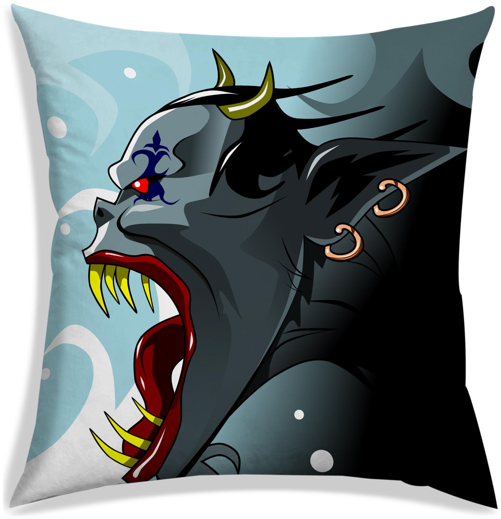 

RADANYA Abstract Printed Throw Pillow Cushion Covers Blue(20x20 inch)