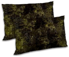 RADANYA Polyester Abstract Pillow Covers ( Pack of 2 , Multi )