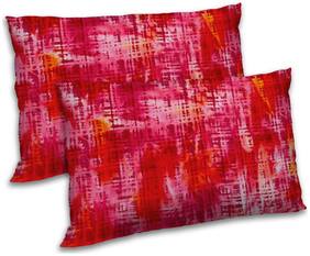 RADANYA Polyester Abstract Pillow Covers ( Pack of 2 , Green )