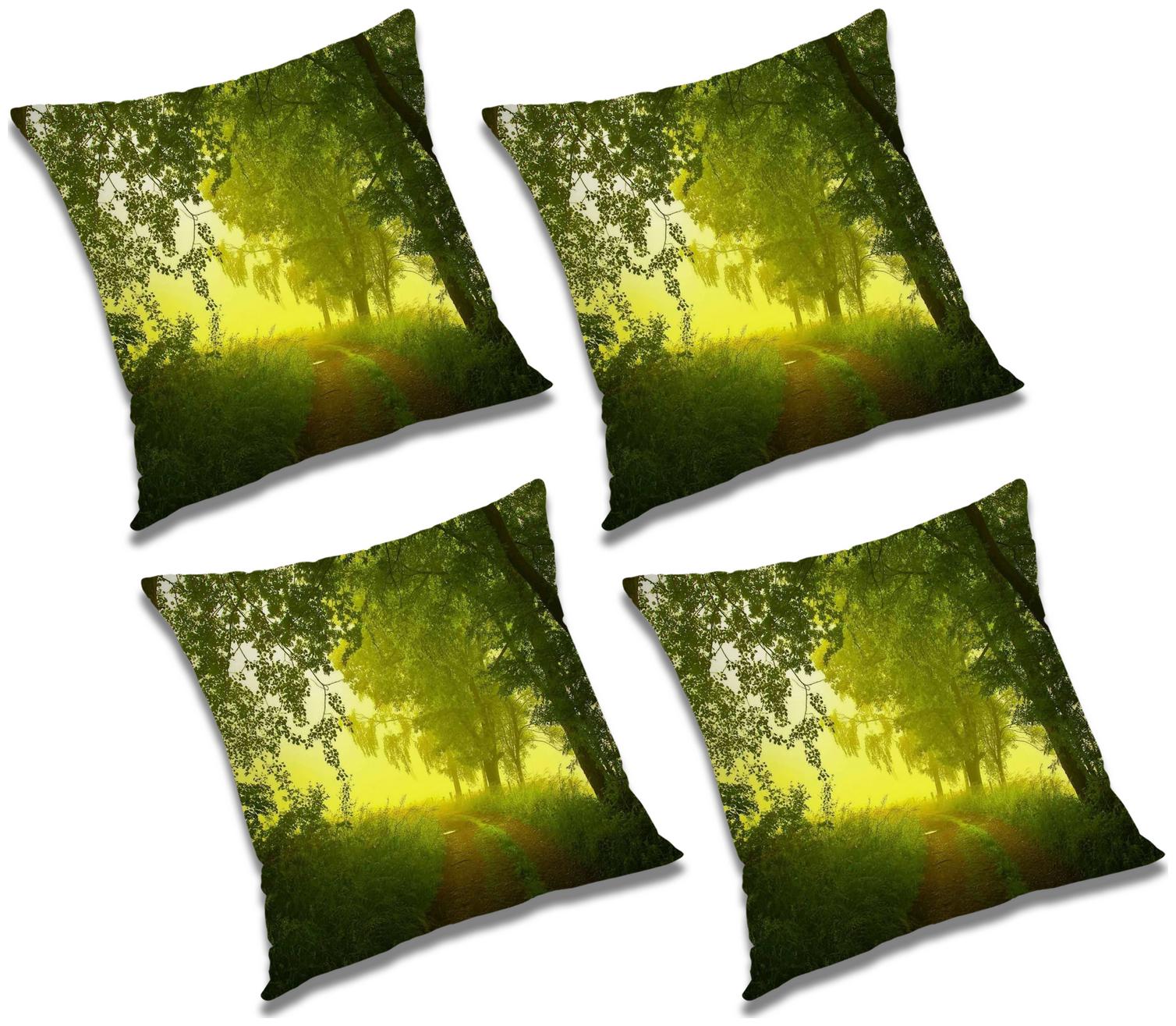 

RADANYA Abstract Cushion Cover with Filler (Set of 4) 24x24 inch
