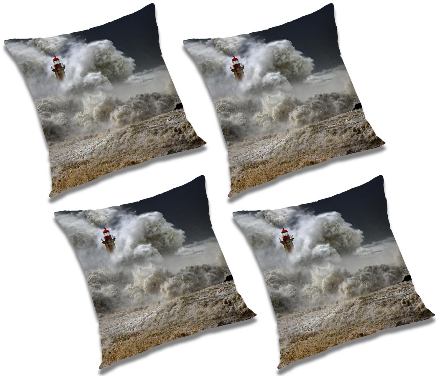 

RADANYA Abstract Cushion Cover with Filler (Set of 4) 24x24 inch