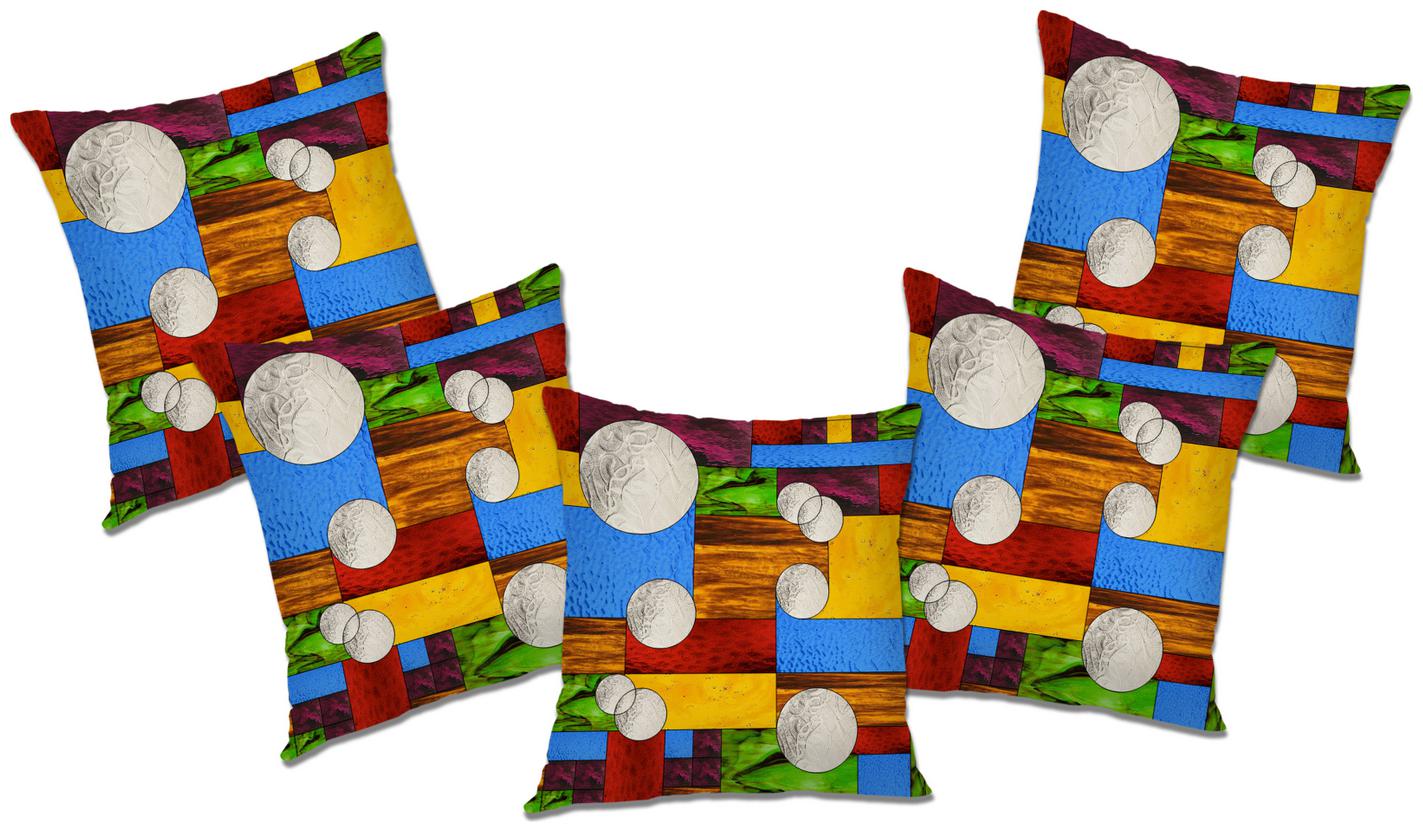 

RADANYA Abstract Cushion Cover (Set of 5) 12x12 inch