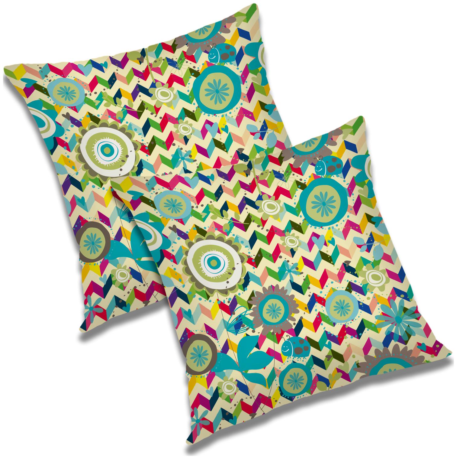

RADANYA Abstract Cushion Cover 24x24 inch