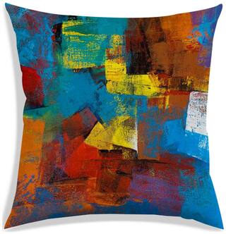 RADANYA Abstract Cushion Cover 24x24 inch