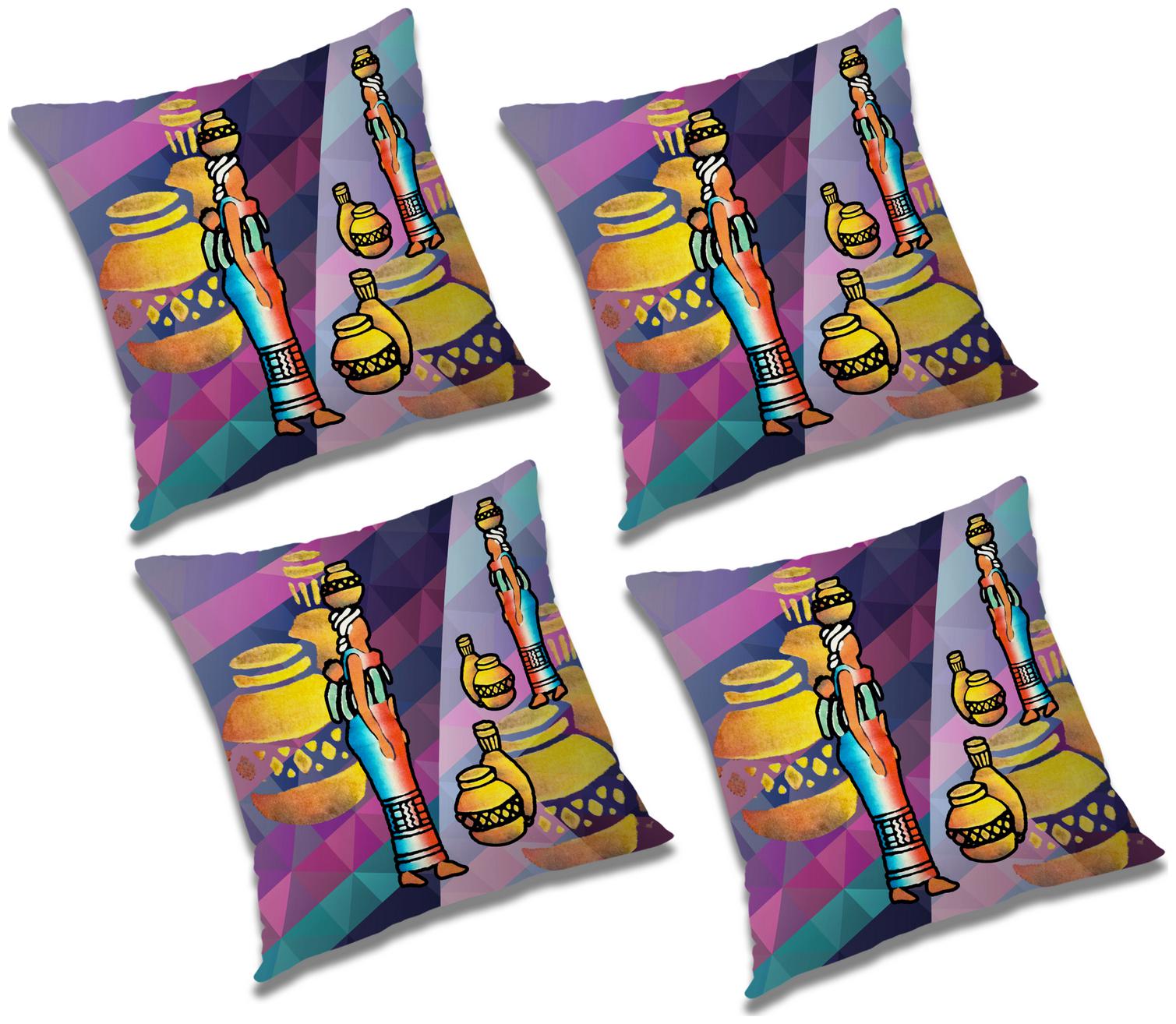 

RADANYA Abstract Cushion Cover (Set of 4) 16x16 inch