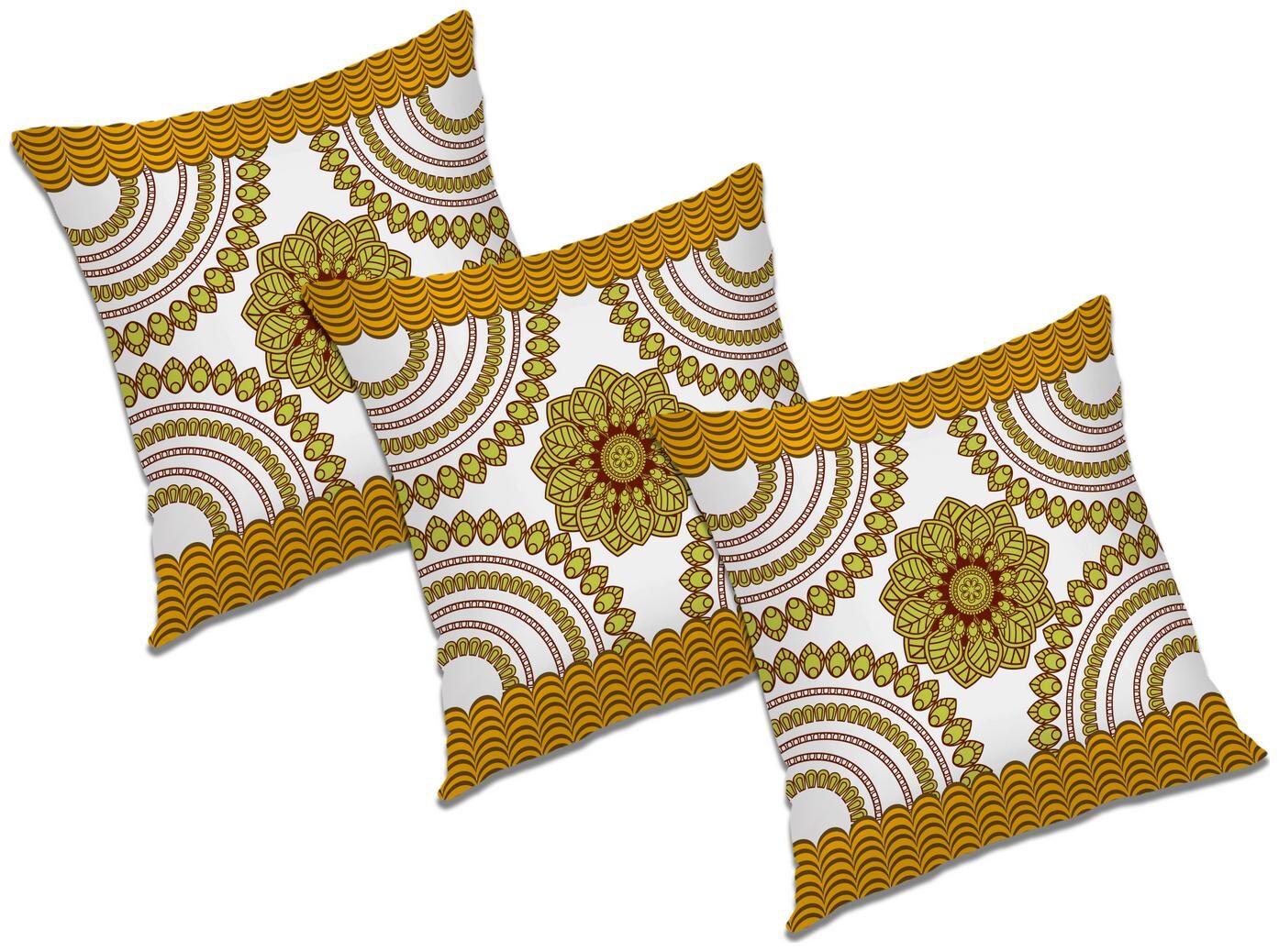 

RADANYA Abstract Cushion Cover With FIller (Set of 3) 18x18 inch