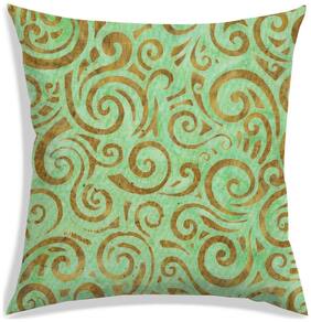 RADANYA Abstract Polyester Green Cushion Cover ( Extra large , Pack of 1 )