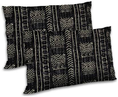 RADANYA Abstract Printed Accent Cusion Set of 2 - 12x18 inch