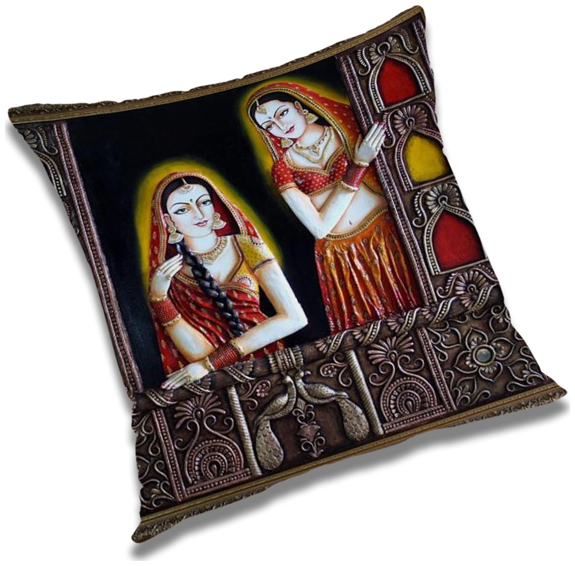 

RADANYA Abstract Cushion Cover with Filler Set 12X12 inch