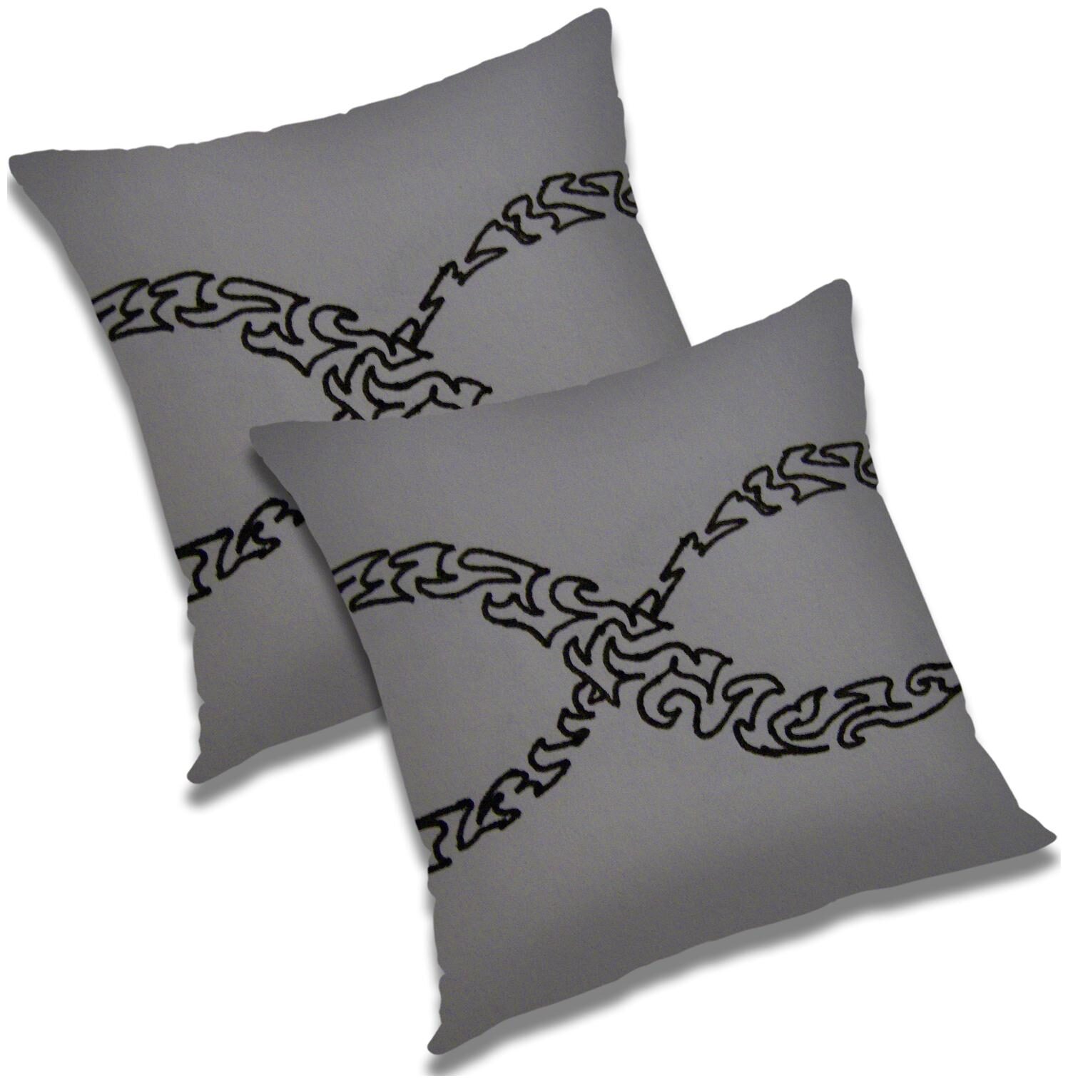 extra large silver cushion covers