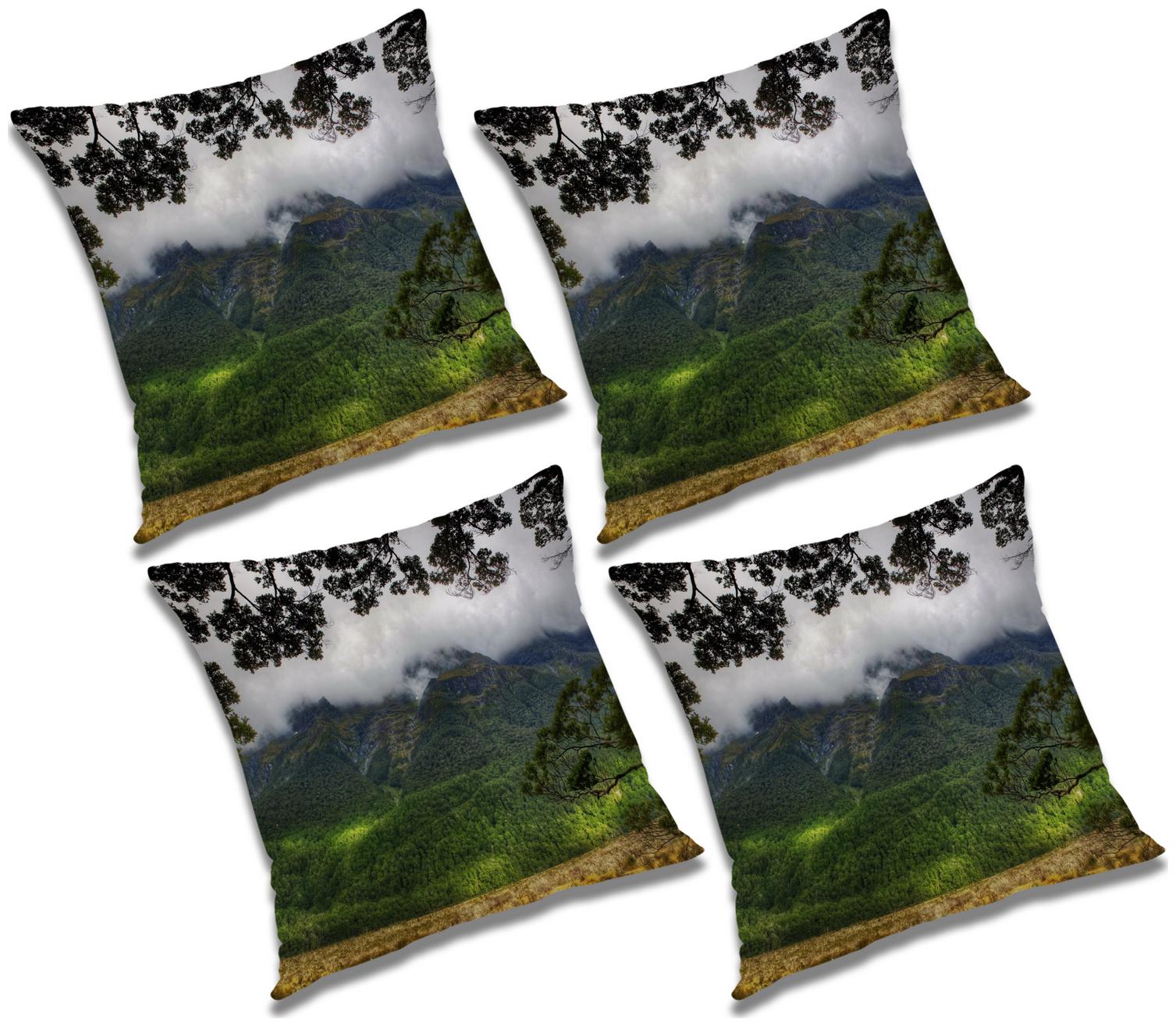 

RADANYA Abstract Cushion Cover with Filler (Set of 4) 16x16 inch