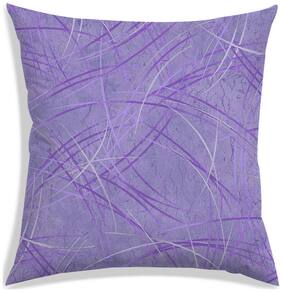 RADANYA Abstract Polyester Purple Cushion Cover ( Regular , Pack of 1 )