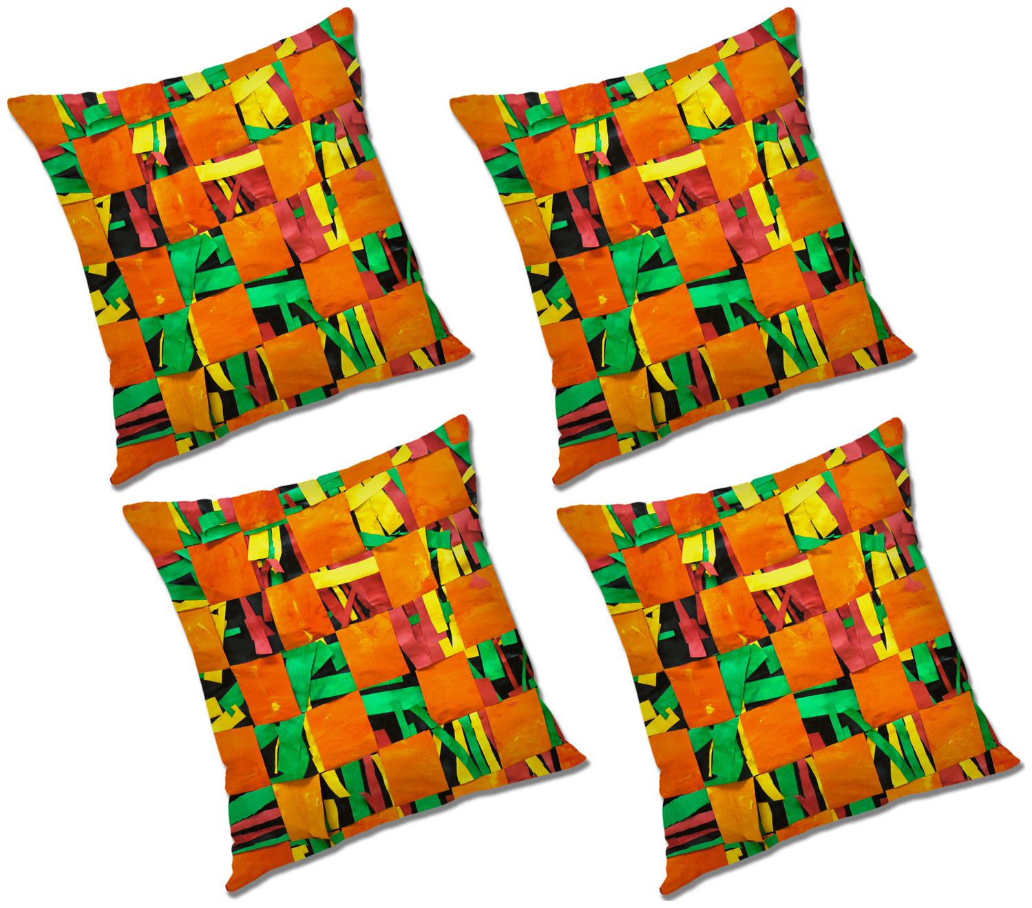 

RADANYA Abstract Cushion Cover With FIller (Set of 4) 20x20 inch