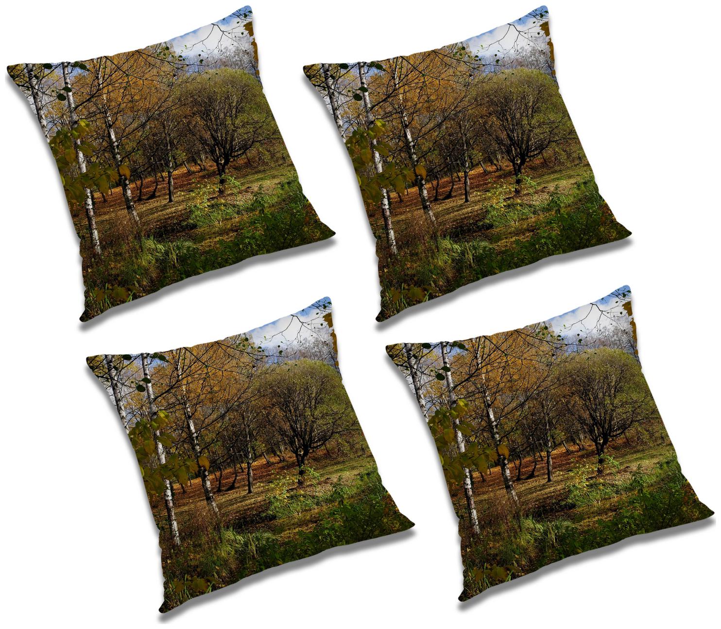 

RADANYA Abstract Cushion Cover with Filler (Set of 4) 18x18 inch