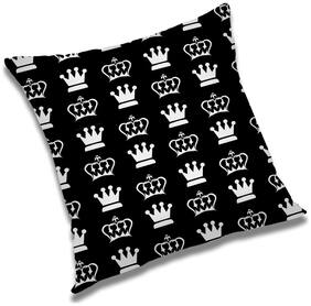 RADANYA Abstract Polyester Black Cushion Cover ( Small , Pack of 1 )