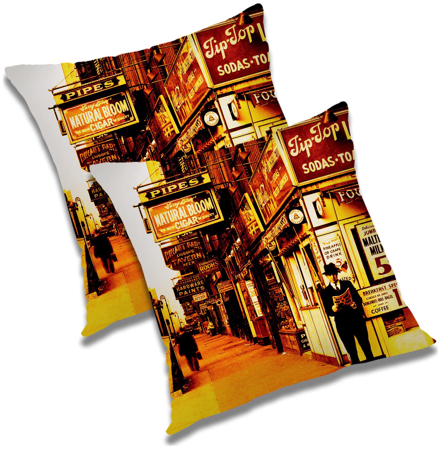 

RADANYA Abstract Polyester Yellow Cushion Cover ( Small Pack of 2 )