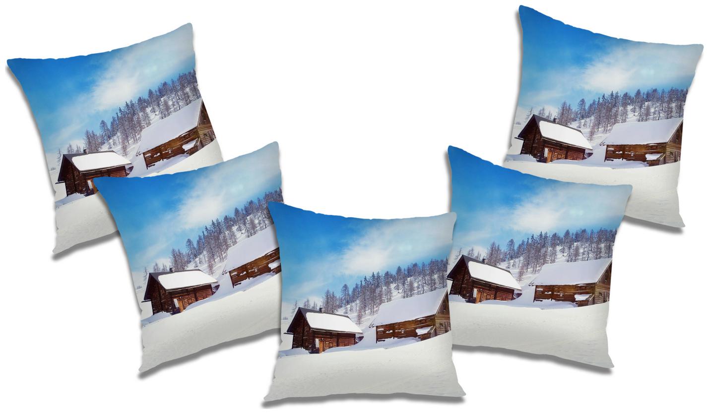 

RADANYA Abstract Cushion Cover with Filler (Set of 5) 16x16 inch