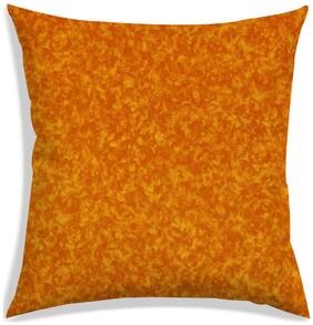 RADANYA Abstract Polyester Orange Cushion Cover ( Small , Pack of 1 )