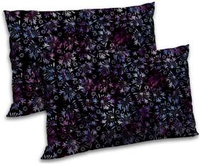 RADANYA Polyester Abstract Pillow Covers ( Pack of 2 , Black )