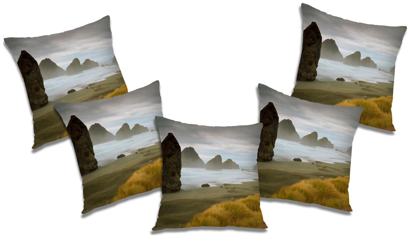 

RADANYA Abstract Cushion Cover with Filler (Set of 5) 16x16 inch