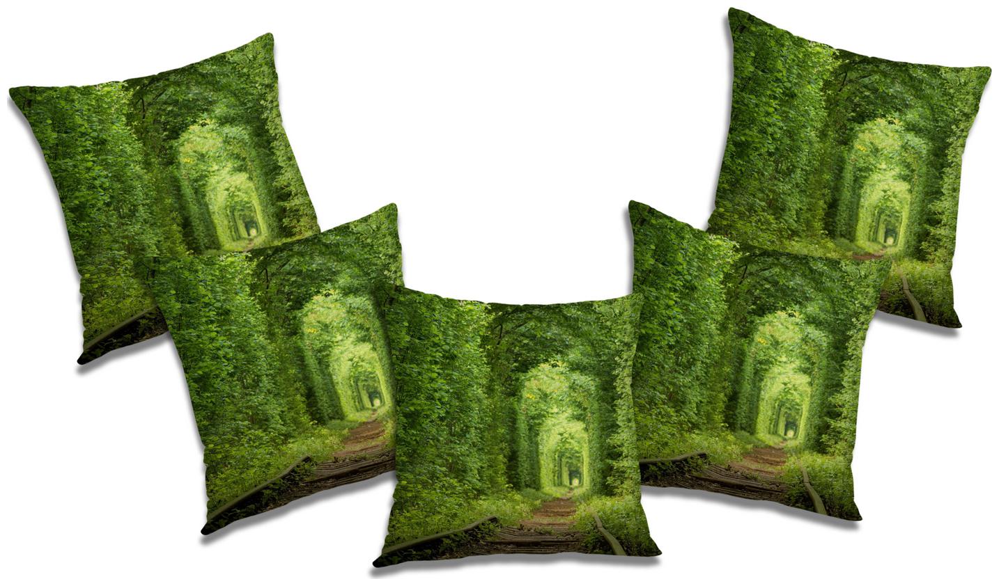 

RADANYA Abstract Cushion Cover with Filler (Set of 5) 16x16 inch