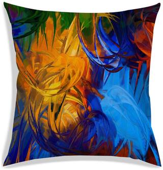 RADANYA Abstract Cushion Cover 16x16 inch