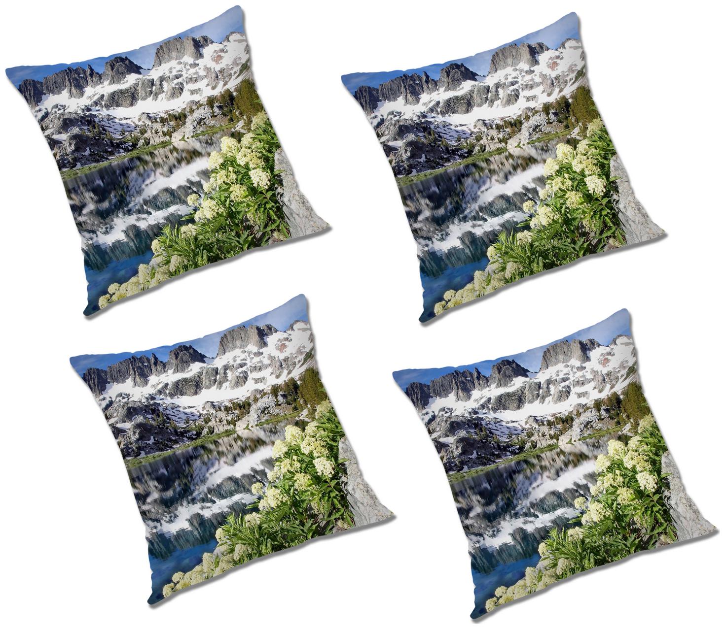 

RADANYA Abstract Cushion Cover with Filler (Set of 4) 18x18 inch