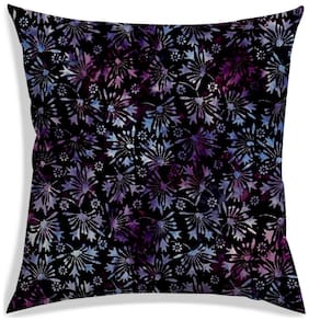 RADANYA Abstract Polyester Black Cushion Cover ( Small , Pack of 1 )